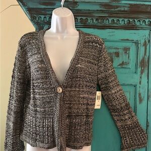 NWT Kim Rogers Knit Cardigan